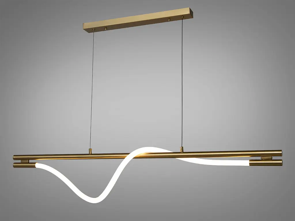 Світлодіодна люстра для зали з серії "Роуплайт", 32W, бронза - фото 2