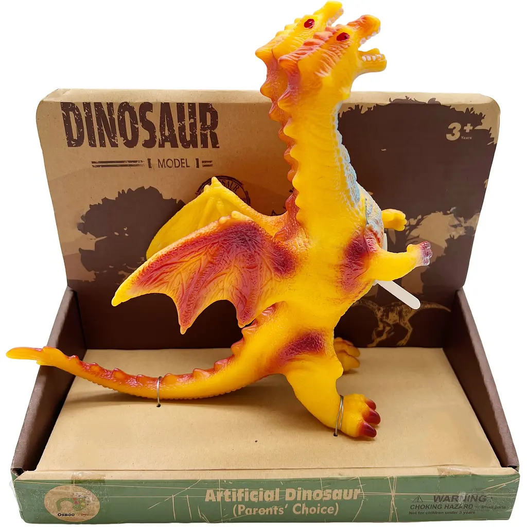 Игрушка Bibi Toys Дракон двухголовый звуковой 25 см (762244BT-2)  - фото 2