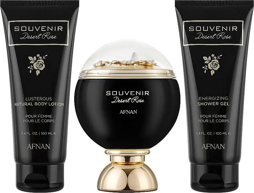 Набір Afnan Perfumes Souvenir Desert Rose (edp/100ml + sh/gel/100ml + b/lot/100ml)