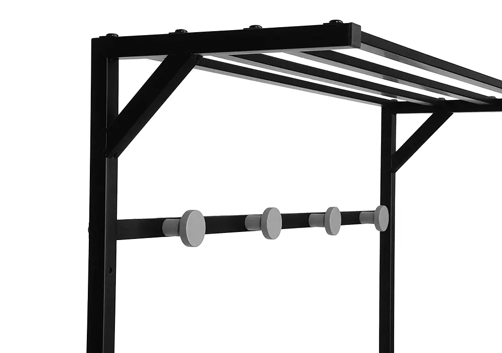 Стойка-вешалка для одежды FABRIKA SOLUTION, в прихожую, со скамейкой и полками для обуви - фото 5