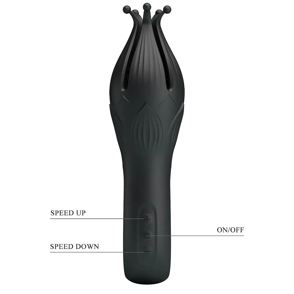 Вібратор для клітора Pretty Love Arella 17.2 см (чорний) - фото 6