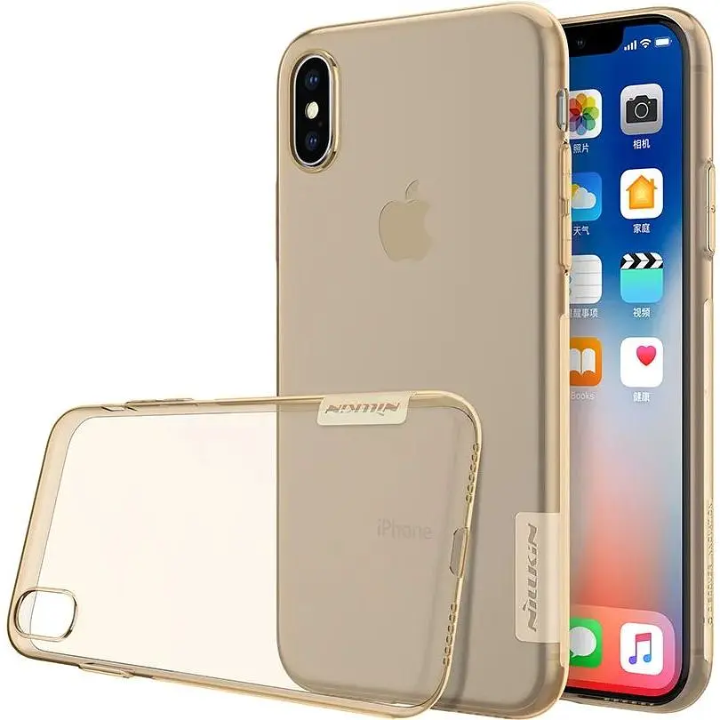 Чохол-накладка Nillkin TPU Nature Case Apple iPhone X Brown - фото 7