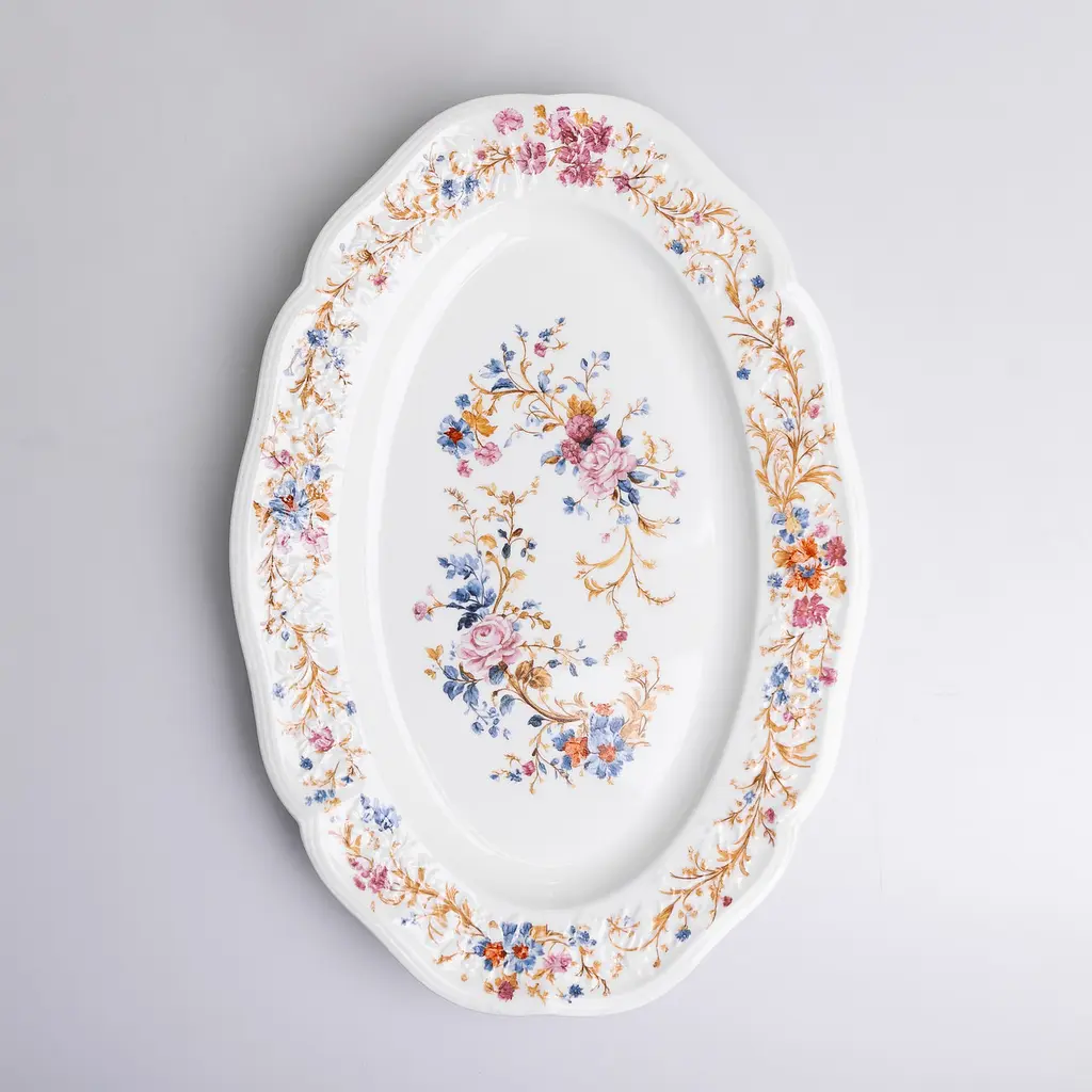 Столовий фарфоровий сервіз Vintage 32 предмети на 6 персон Yiwu ALS-32PCS - фото 8