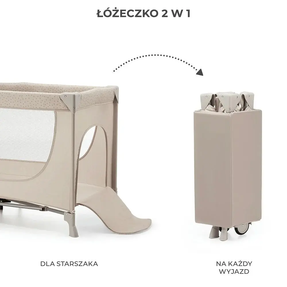 Манеж-кровать Kinderkraft Joy 2 Beige (5902533925124) - фото 9