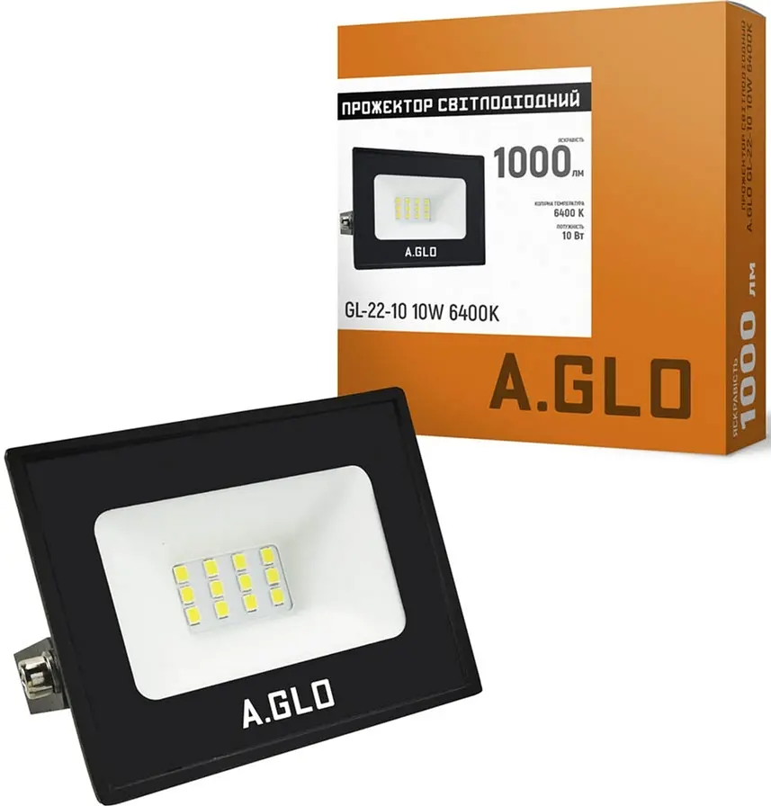 Прожектор світлодіодний A.GLO GL-22-10 10W 6400 K  - фото 2