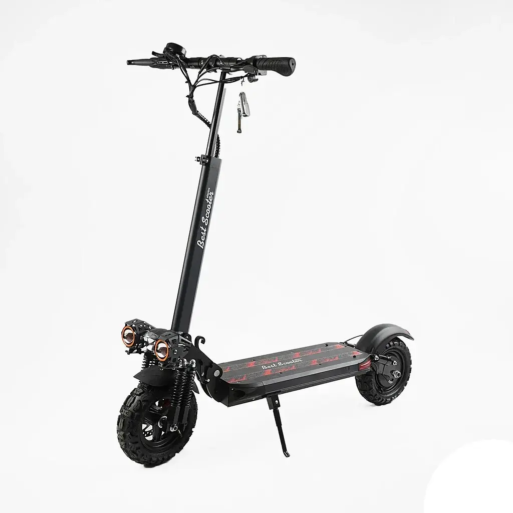 Электросамокат Best Scooter BS-90711 с сиденьем (800W, 48V, 15Ah) Черный + Сетевой фильтр в подарок - фото 4