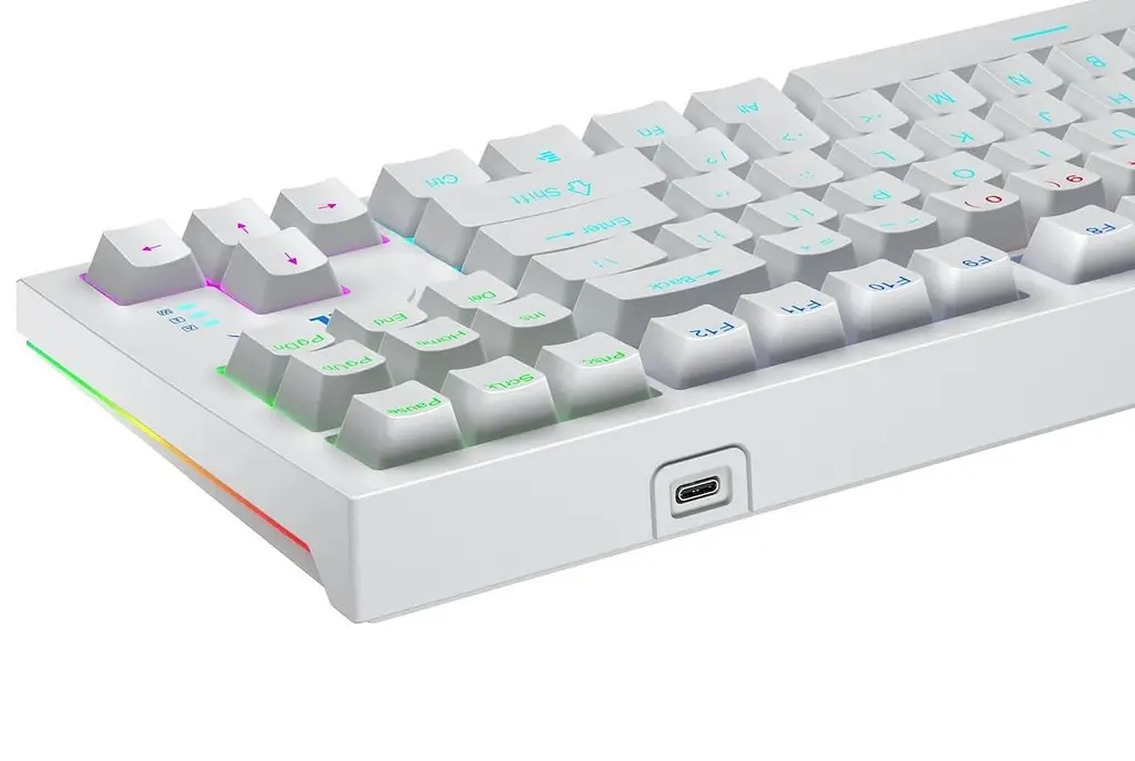 Клавіатура Aula F3032 White plus 21 Yellow keys KRGD Brown EN/UA (6948391201757) - фото 3
