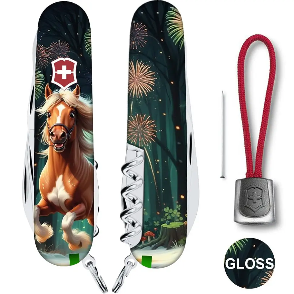 Складаний ніж Victorinox CLIMBER ZODIAC Кінь-переможець 1.3703.3.Z5300pk - фото 3