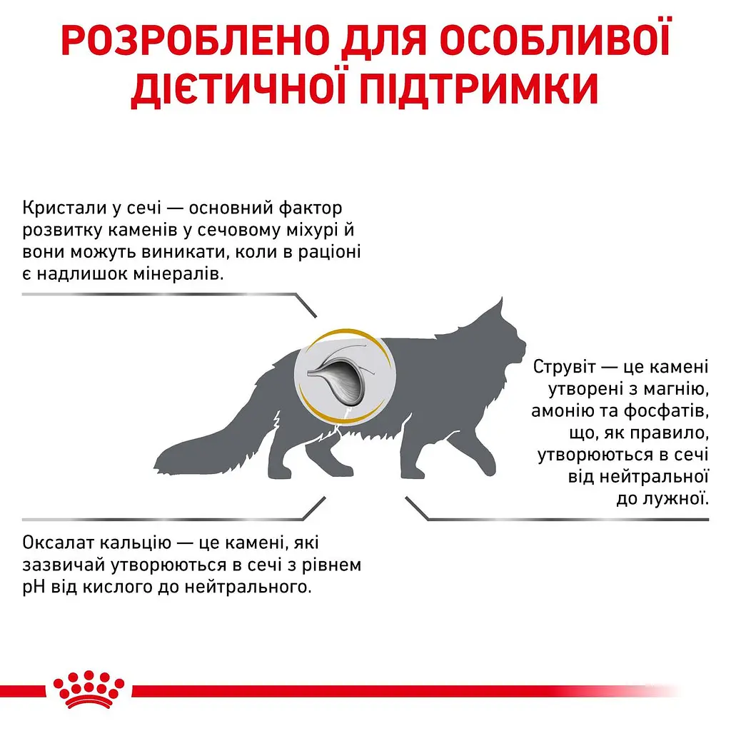 Сухий дієтичний корм для дорослих котів Royal Canin Urinary S/O при захворюваннях сечовидільної системи, 9 кг (3901009) - фото 7