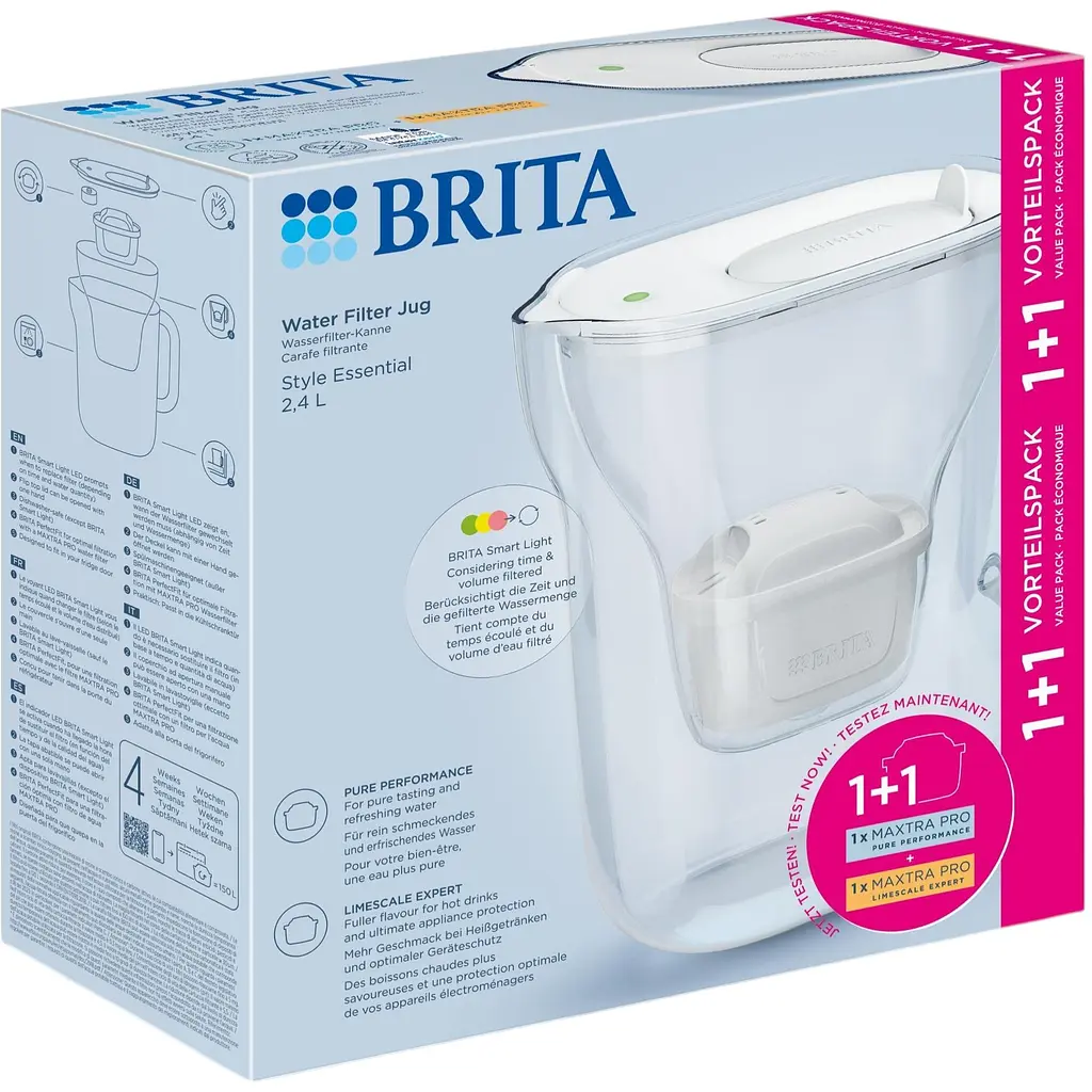 Фільтр-глечик Brita Style Essential Mxpro білий + 2 картриджа (1057795) - фото 7