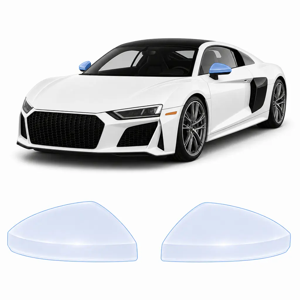 Антигравійна захисна бронеплівка за лекалами для Audi R8 4S 2015-2024 - дзеркала