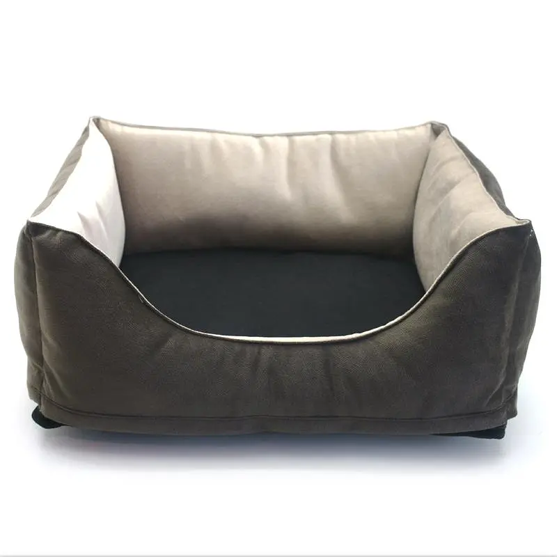 Лежак для собак та котів Zoo-hunt Мрія двосторонній бежевий+коричневий №3 500х650х230 мм - фото 2