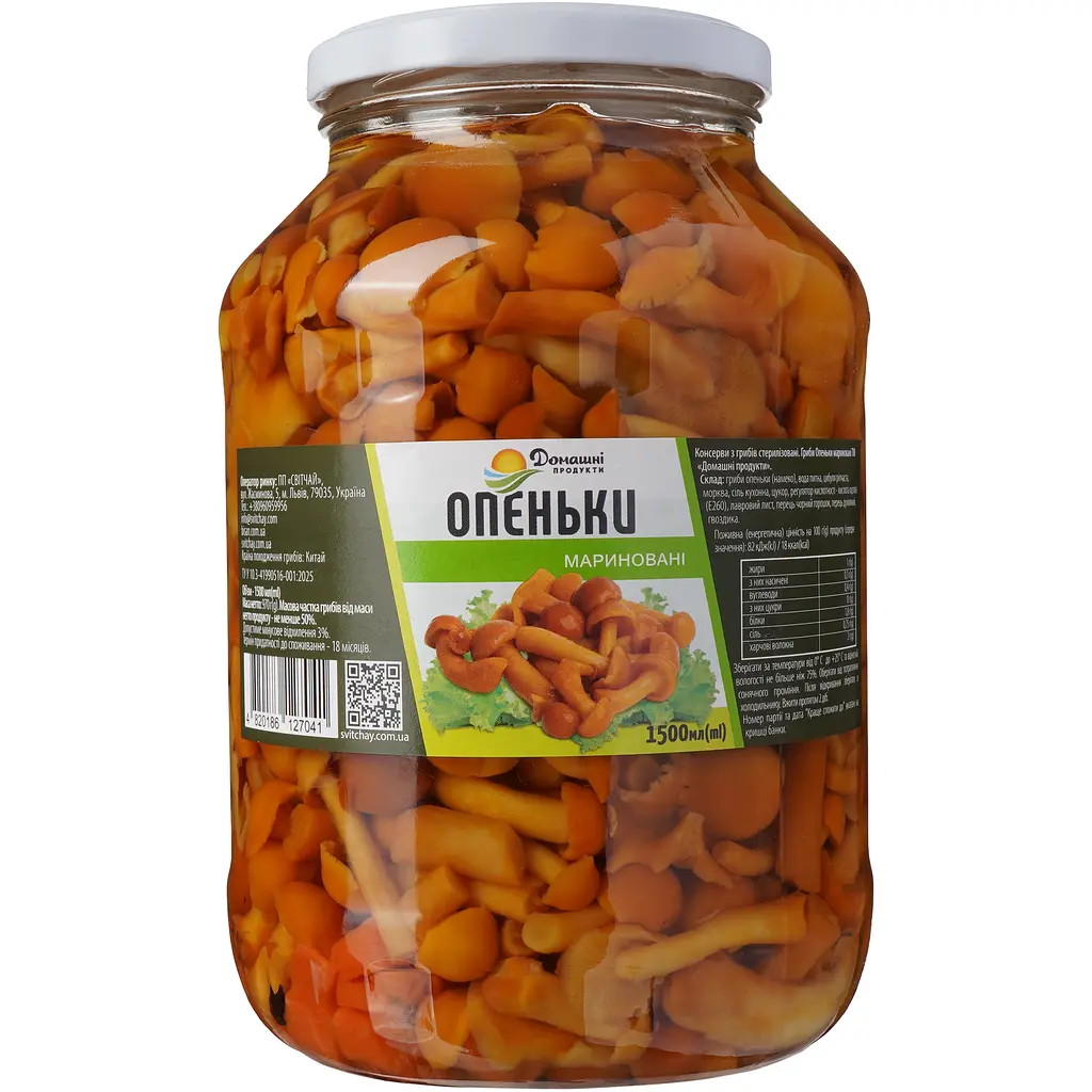 Опеньки мариновані Домашні продукти 1500 мл