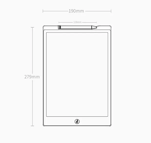 Графічний планшет Xiaomi Wicue Board 12" LCD Multi color (WNB412) Red - фото 2
