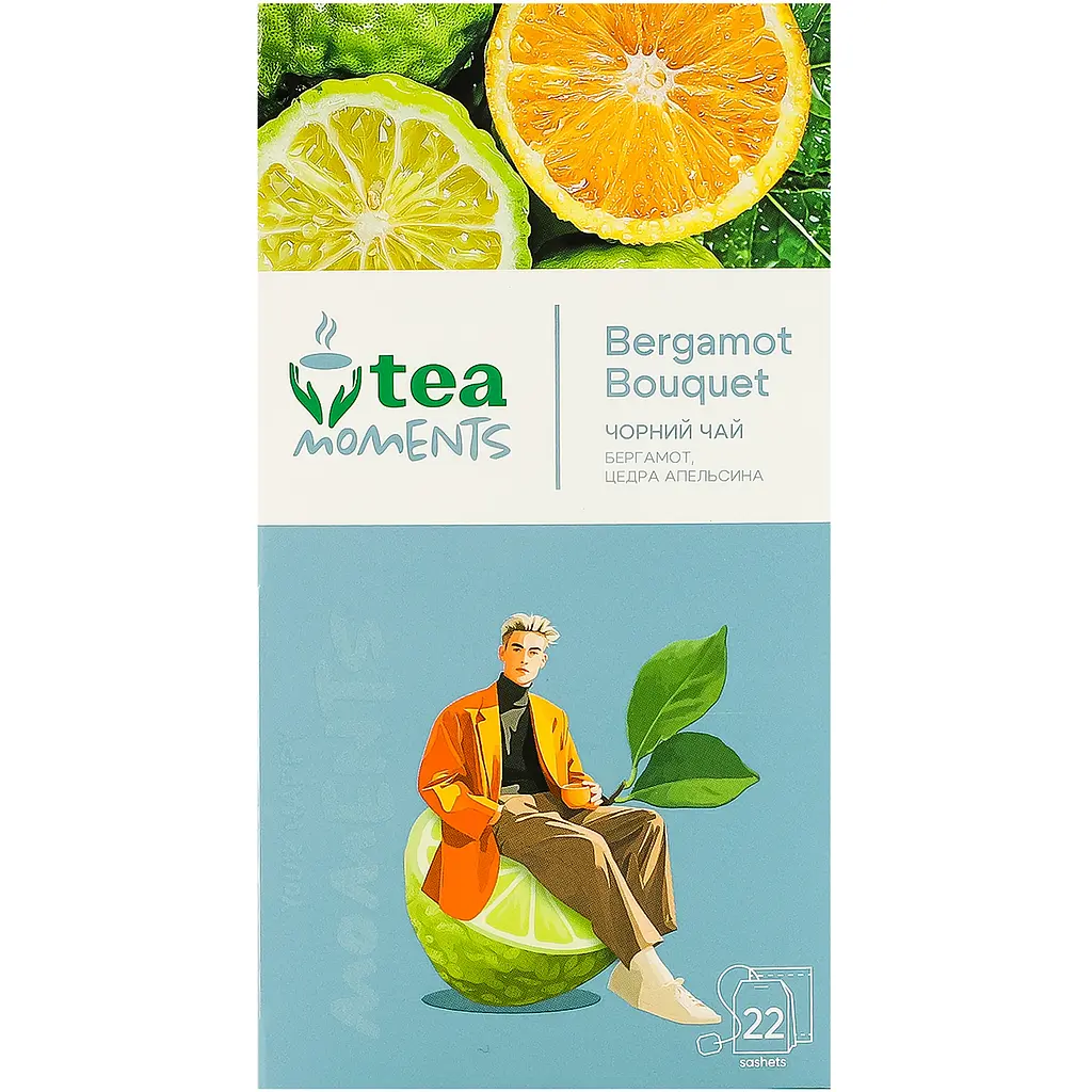 Чай чорний Tea Moments Bergamot Bouquet 22 шт. x 1.8 г - фото 2