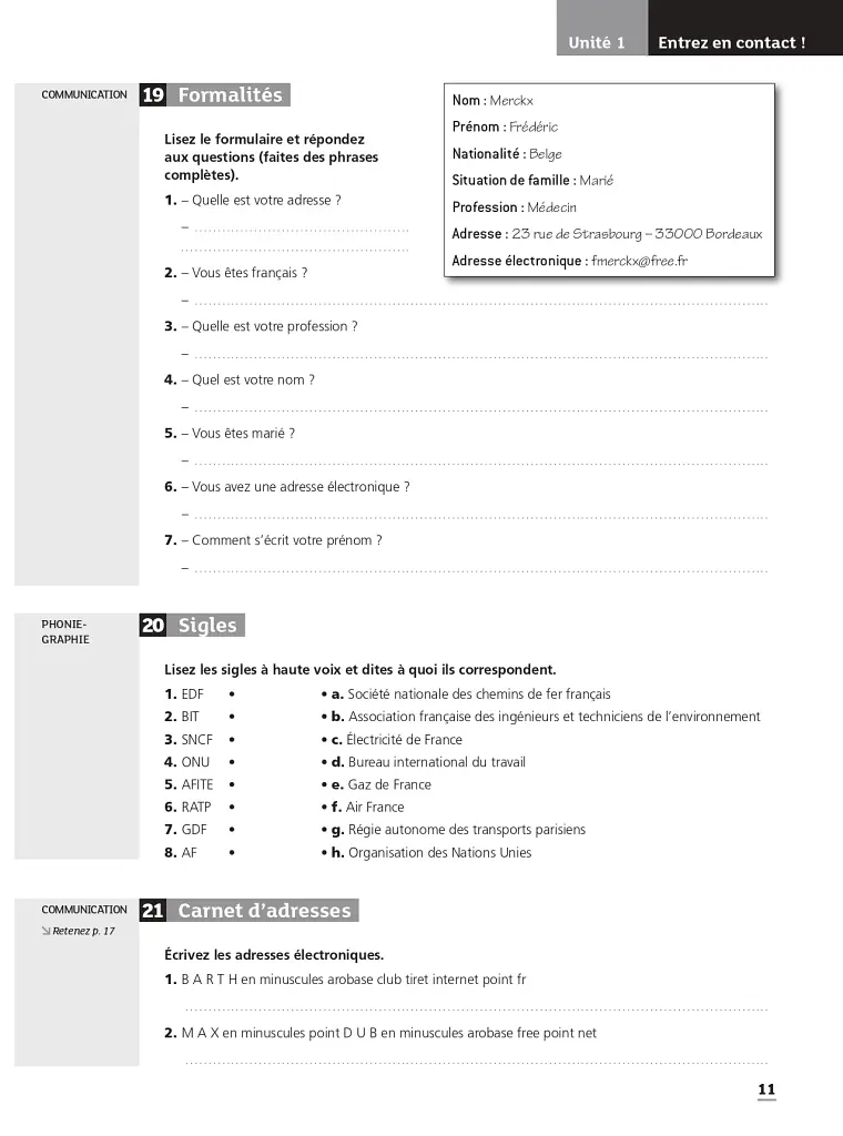 Objectif Express NE. Niveau 1 Cahier d'activites A1-A2 - фото 12