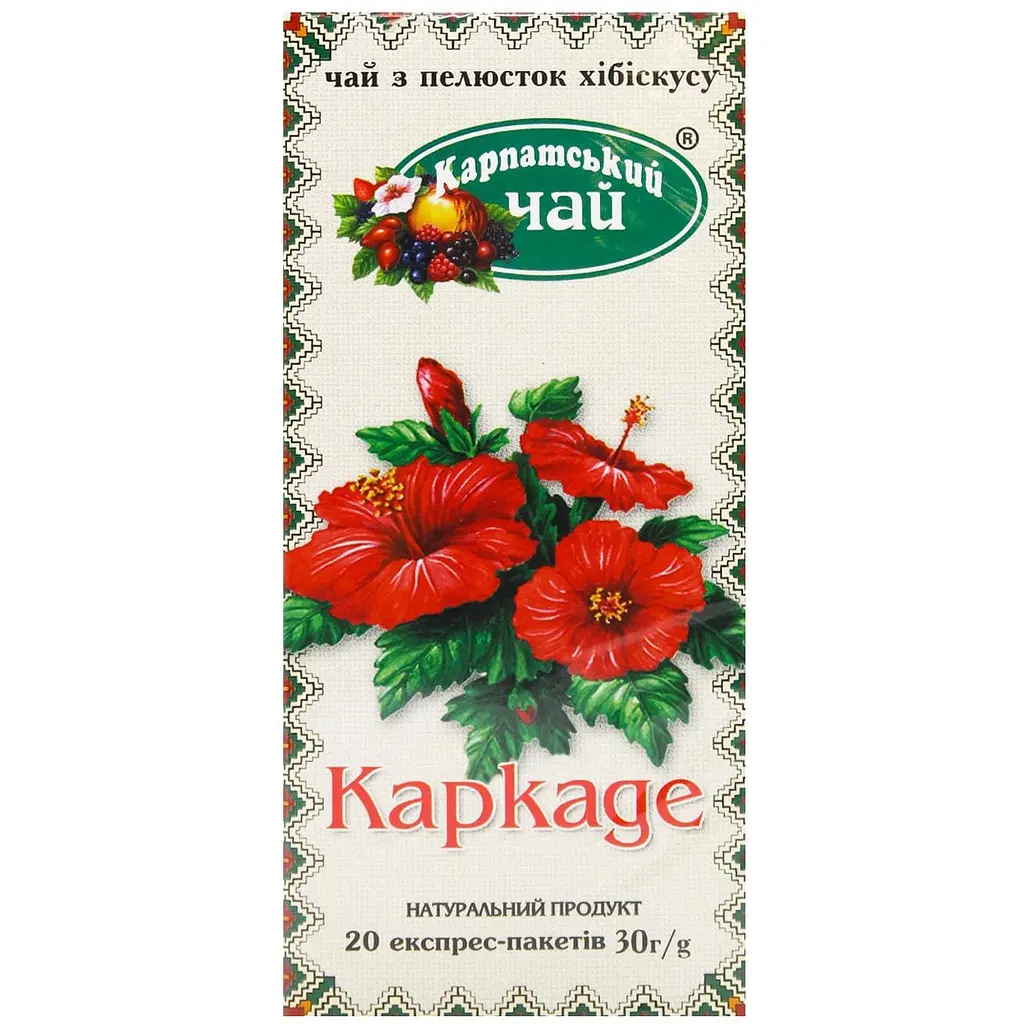 Чай Карпатський чай Хібіскус 1.5 г х 20 пакетів