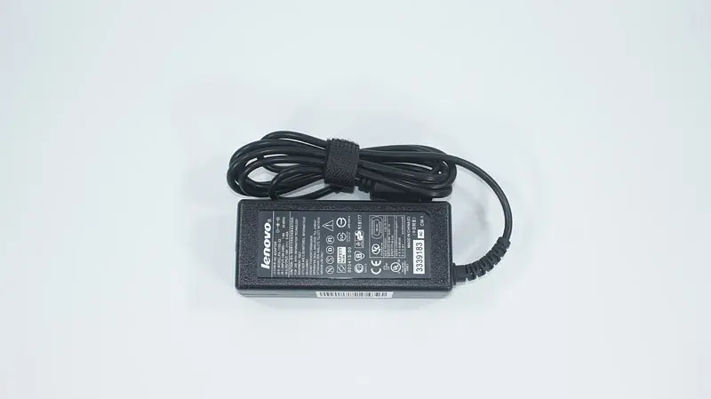 Блок живлення для ноутбука Lenovo 19V, 3.42A, 65W, 5.5x2.5мм, 3 hole, L-подібний роз'єм, black (без кабеля!) - фото 2