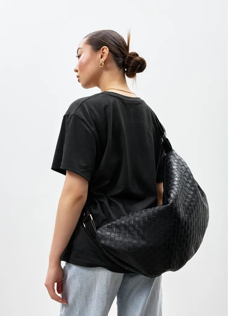 Жіноча сумка Sambag Bag-glove чорна 50 х 28 х 5 см (53400067) - фото 3