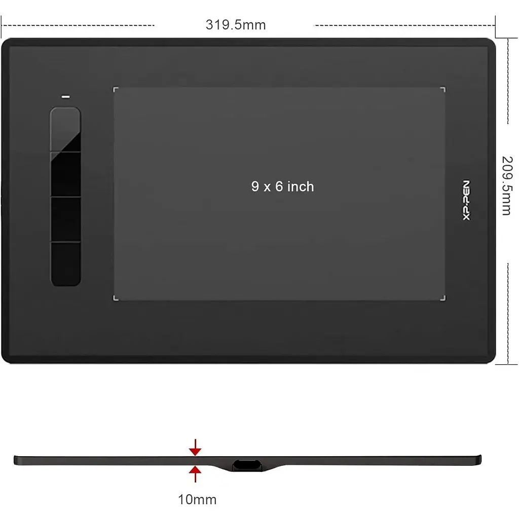 Графічний планшет XP-Pen Star G960S Plus Black [104161] - фото 3