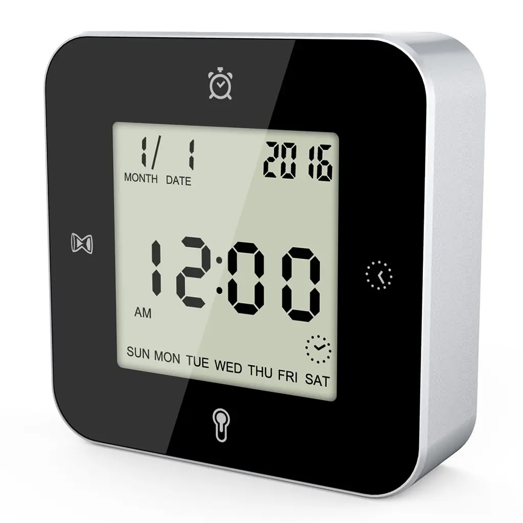 Годинник настільний Technoline WT344 Black/Silver (WT344) - фото 2