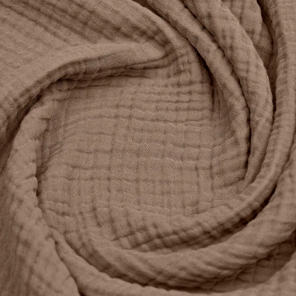 Наволочка Cosas Brown муслінова 50х70 см коричнева (019Muslin_Brown_50x70) - фото 4