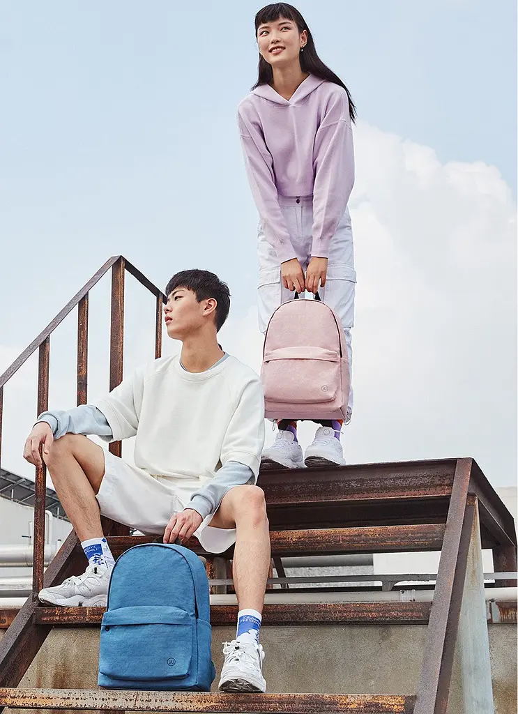 Рюкзак RunMi 90 Ninetygo Youth College Backpack Light Blue 15L - фото 4