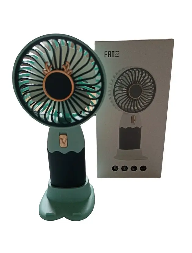 Вентилятор ручний акумуляторний Mini Fan ZB088C USB Синьо-бірюзовий - фото 4