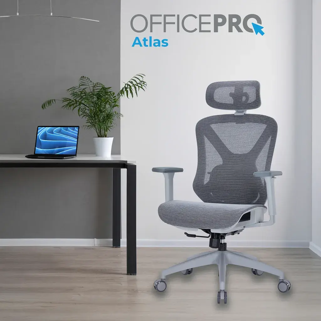 Офісне крісло OfficePro Atlas OC630G-DG-DG (OC630-G-DG-DG) - фото 7