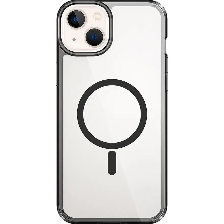 Чехол WiWU Magnetic Crystal Case для Apple iPhone 15 Transparent/Black [96955] - фото 2