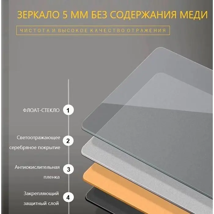 Зеркало Dusel Led DE-M2071D Black кругле 80x80 см сенсорне включення + підігрів, Чорний - фото 6