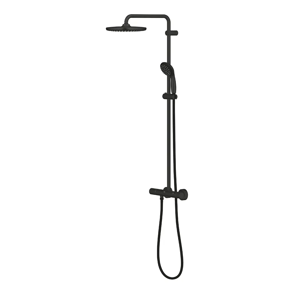 Душова система термостатична Grohe QuickFix Vitalio Start System 250 266772430, Чорний матовий - фото 6
