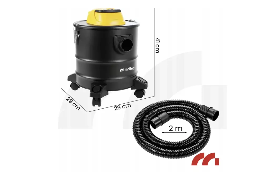 Будівельний пилосос для збирання золи MalTec TurboVac ML1800-ASH із функцією видування, 18 л - фото 2
