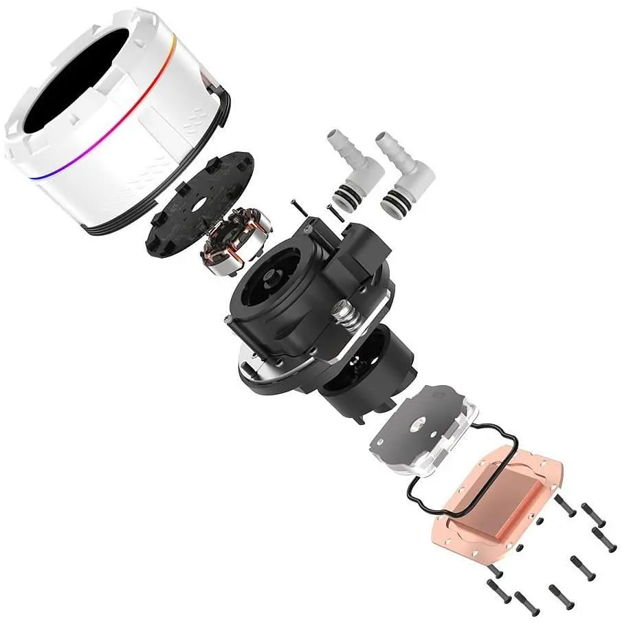 СВО ID-Cooling Space LCD SL240 XE White (SL240 XE White) - фото 5