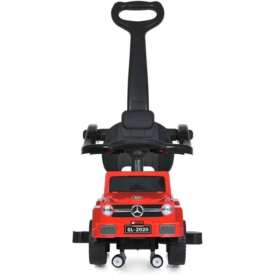 Дитяча каталка-толокар Bambi Racer M 5043L-3 з батьківською ручкою червоний - фото 3