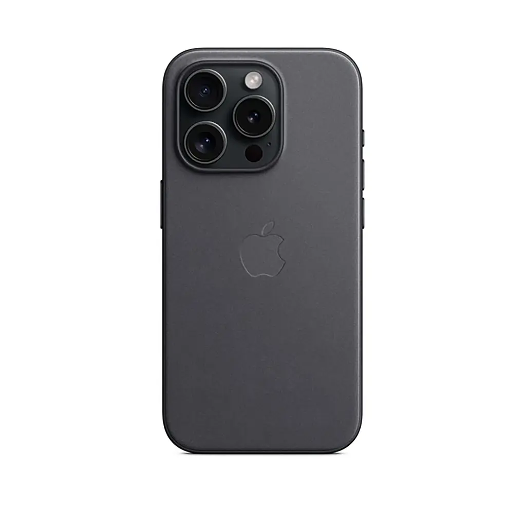 Чехол для Apple iPhone 15 Pro, FineWoven Case with MagSafe, черный, защитная накладка из материала FineWoven, противоударный, для iPhone, защита всего корпуса, поддержка беспроводной зарядки и MagSafe, (ARM71982) - фото 6
