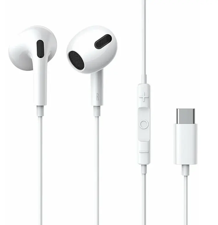 Навушники Baseus Encok Type - C lateral in - ear Wired Earphone C17 White - фото 3