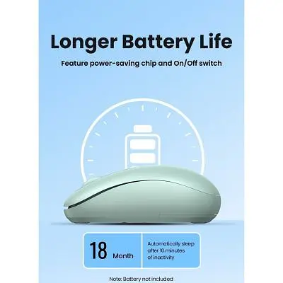 Мишка Ugreen MU105 Wireless Green (90672) - фото 10