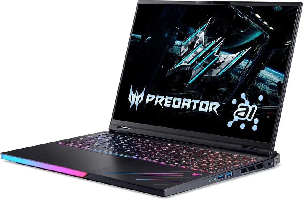 Ноутбук Acer Predator Helios Neo 16 AI PH16-73-97S5 (16 2.5K OLED 240 Hz, Intel U9-275HX, 32 GB, 2 TB, RTX 5090, W11H) Abyssal Black (NH.U0WAA.001) - фото 2