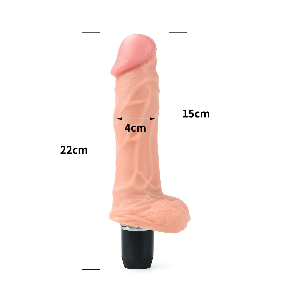 Реалістичний вібратор Xtreme Flexi Vibrator 9" тілесний - фото 4