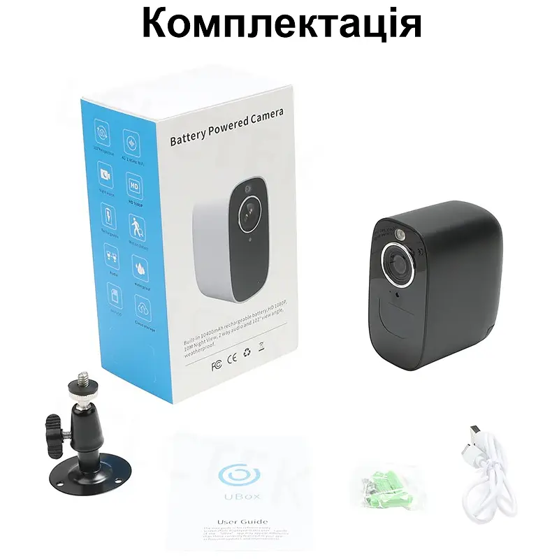 4G камера відеоспостереження вулична з великим акумулятором 10 400 мАг LCTEK S30 до 10 днів роботи (100966) - фото 6