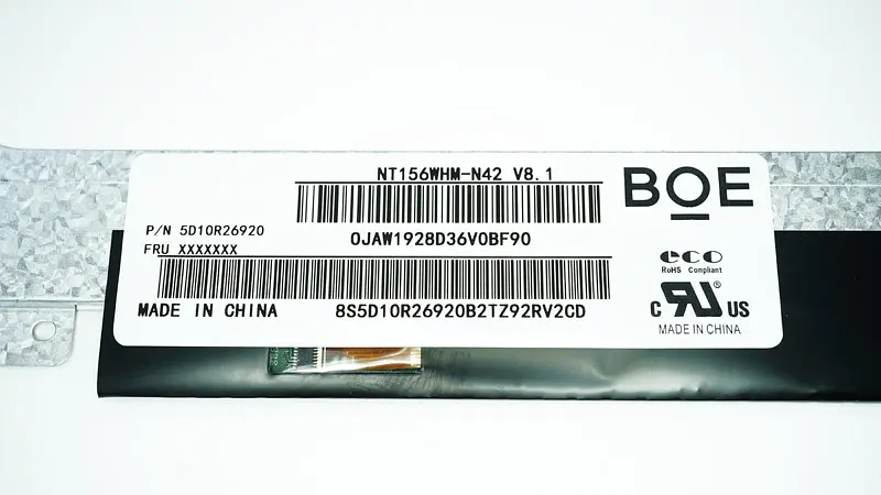 Матриця 15.6 NT156WHM-N42 1366х768, 30pineDP, LED, SLIM вертикальні вушки, матова, роз'єм праворуч знизу для ноутбука - фото 2