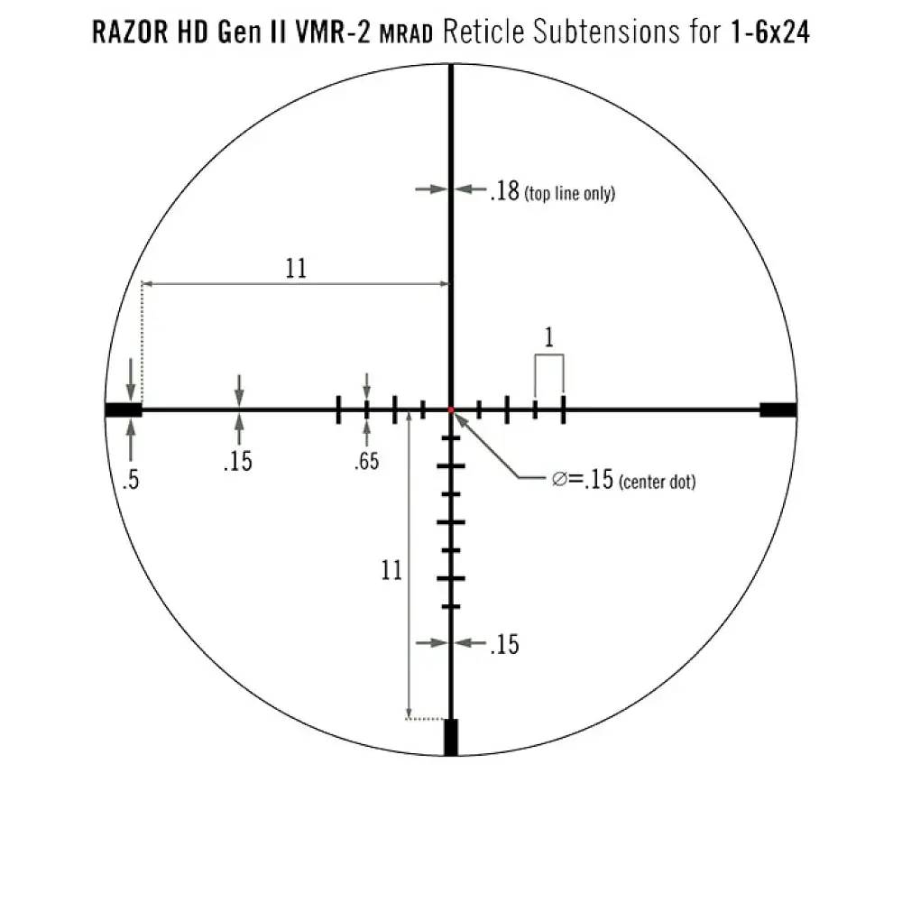 Приціл оптичний Vortex Viper PST Gen II 1-6x24 сітка VMR-2 MRAD - фото 10
