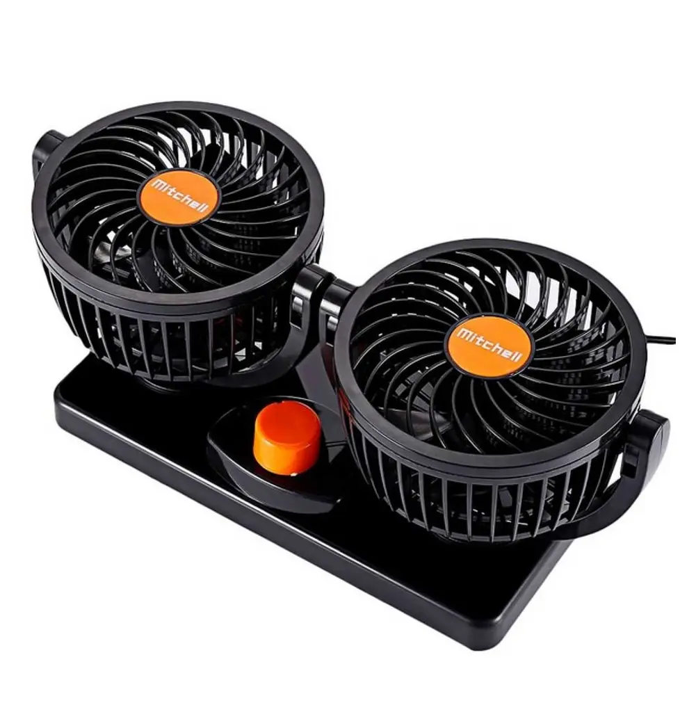 Вентилятор автомобільний 5 дюймів 12V з регулятором швидкості - фото 2