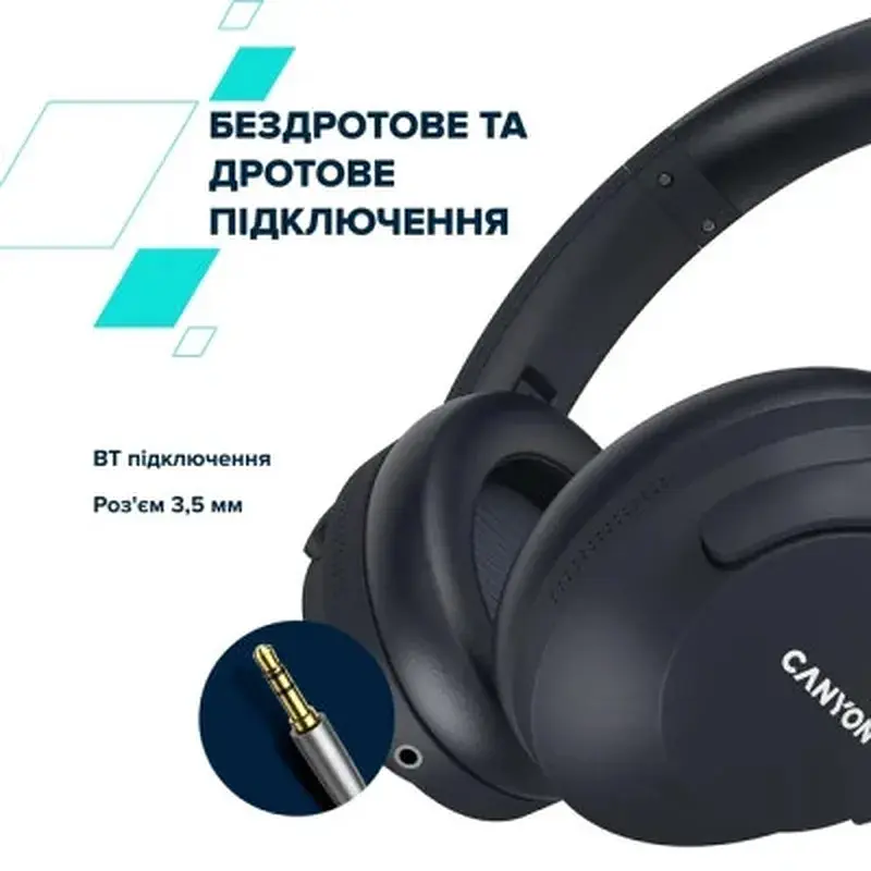 Навушники Canyon OnRiff 10 ANC Bluetooth Black (CNS-CBTHS10BK) - фото 10