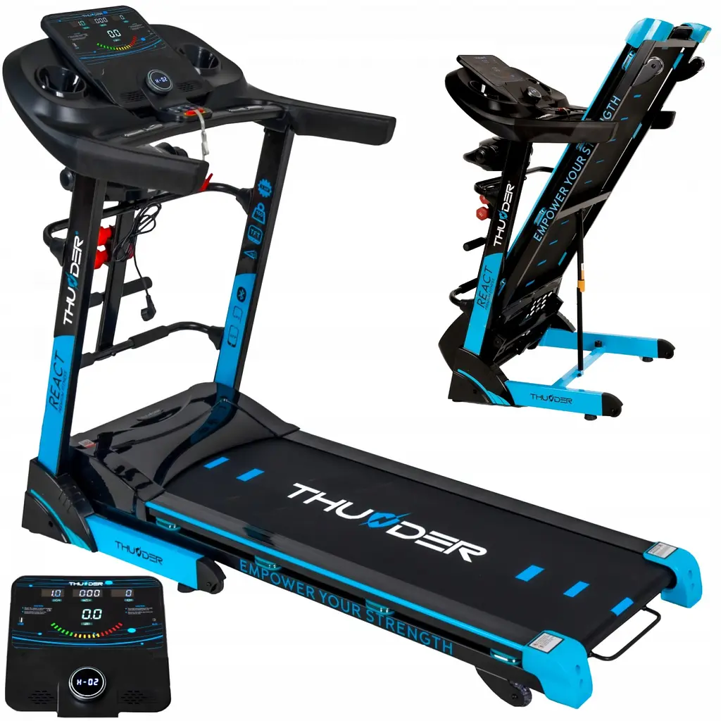 Беговая дорожка THUNDER React-DS Black - фото 4