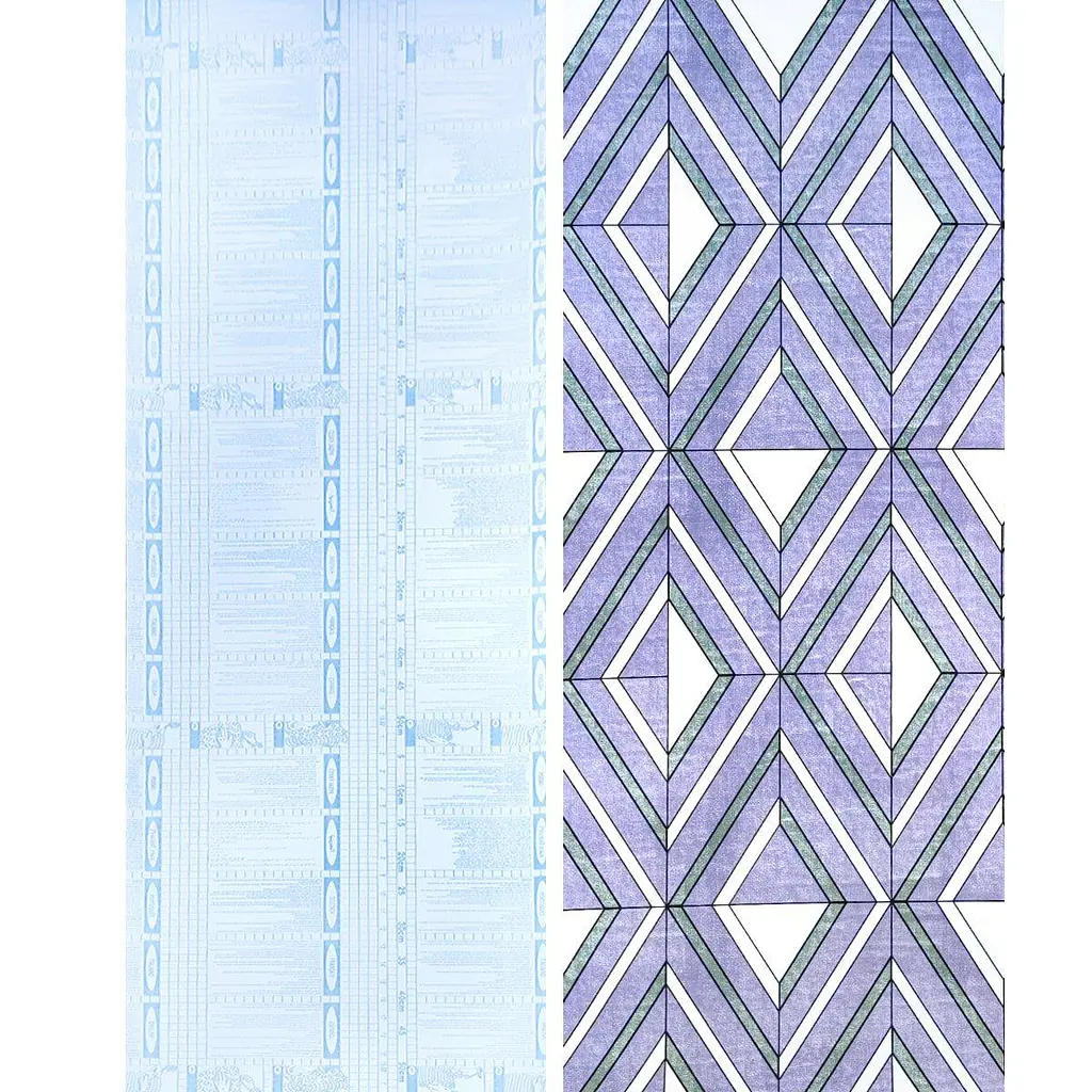 Самоклеющаяся пленка Sticker Wall 0.45х10м х 0.07мм Зеленые ромбы SW-00001257 - фото 3