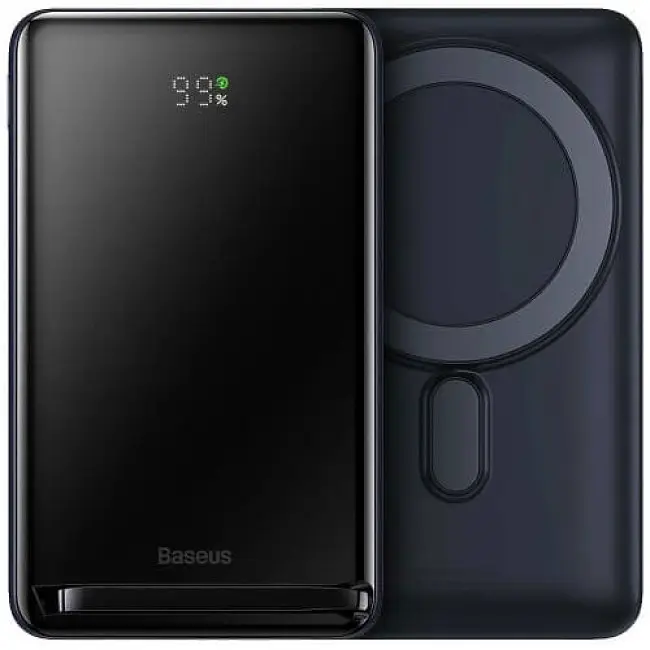 Зовнішній аккумулятор магнітний бездротової Baseus Magnetic Bracket Wireless 10000mAh 20W PPCX000003 - фото 2