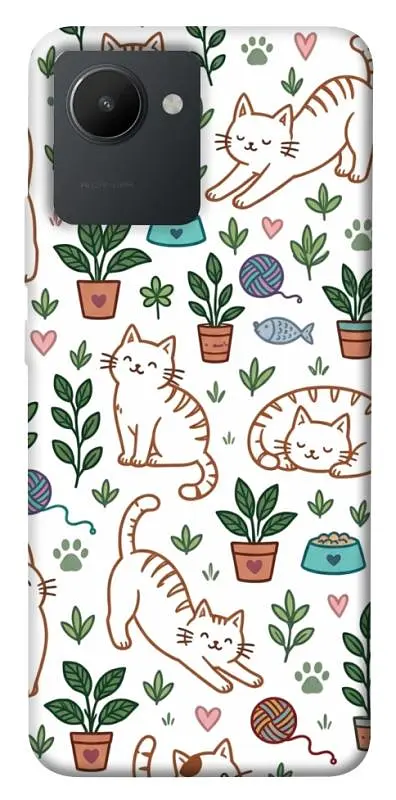 TPU чохол Demsky Cats pattern для Realme C30s