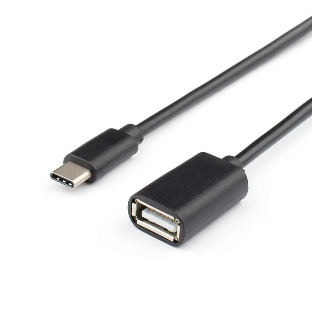 Дата кабель OTG USB 2.0 AF to Type-C 0.1m Atcom (14716) - фото 2